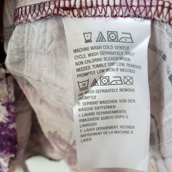 LOGO Lounge French Terry Knit Top Print Flounce size L - Picture 7 of 7